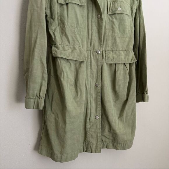 SEVEN FOR ALL MANKIND green hooded utility jacket - Picture 4 of 8